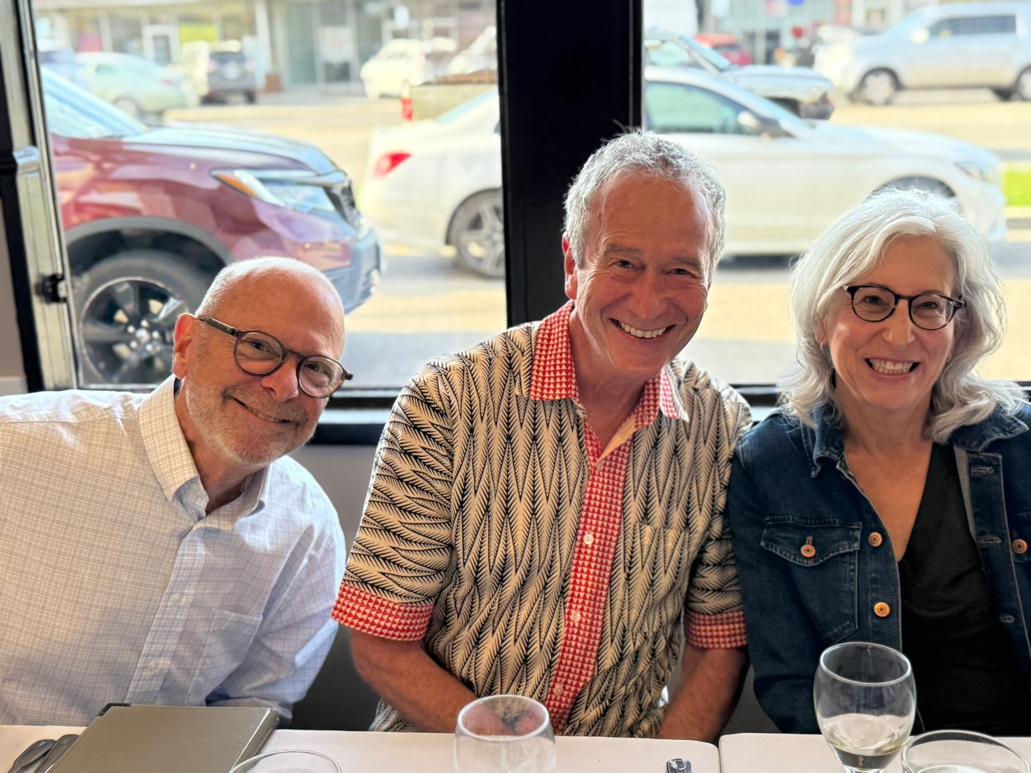 Glencoe coffee group members sharing a meal together